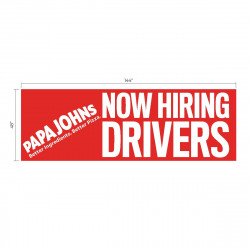 Now Hiring Drivers Banner