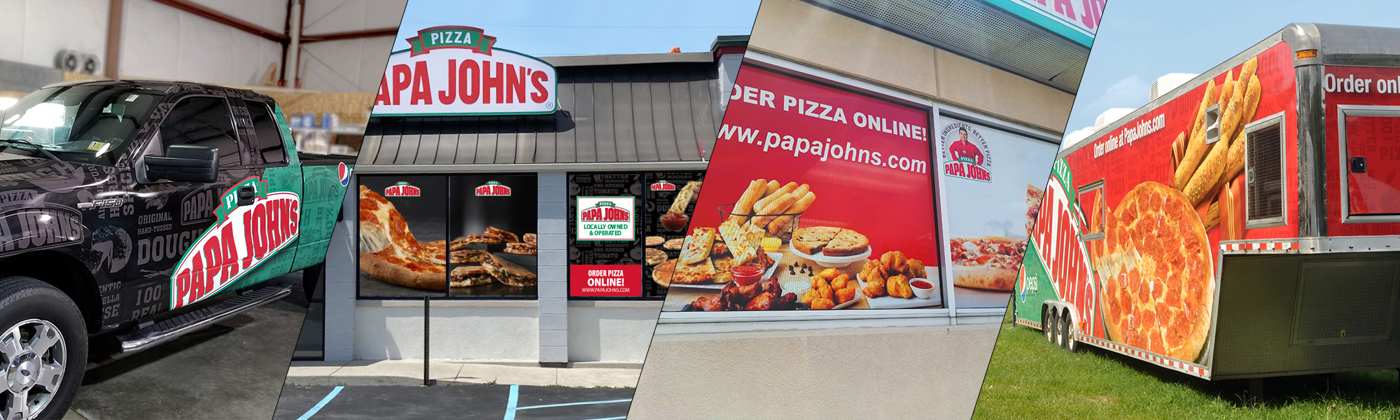 Better Materials. Better Branding. Papa John's.